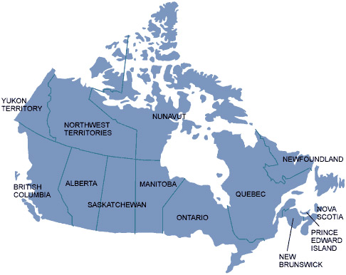 Map of Canada